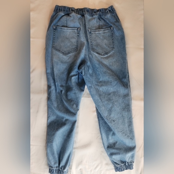 Relaxed Hollister Ultra High Rise Denim Jogger Jeans Vintage Soft Stretch Size M - Picture 6 of 11